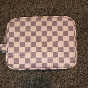 Checkered Cosmetic Case